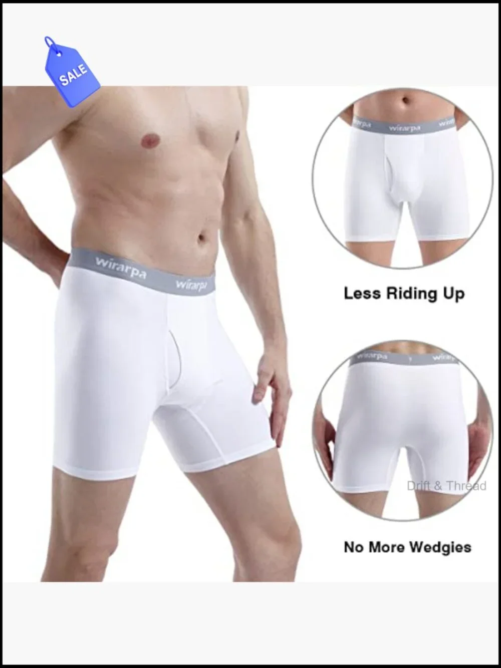 Men's Boxer Briefs Cotton Stretch Underwear Open Fly Tagless 4 Pack XL